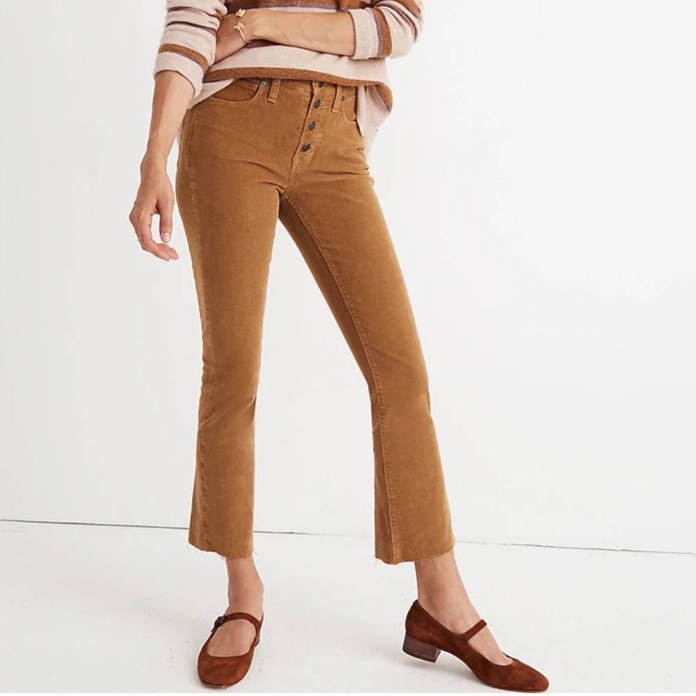 Madewell Cali Demi-Boot Jeans: Corduroy Edition